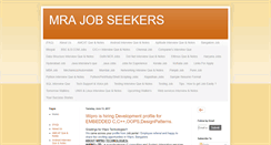 Desktop Screenshot of mrajobseekers.com